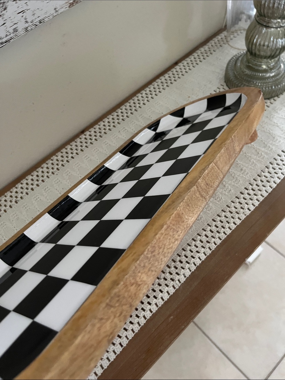 Checkered serving platter - Picture 12 of 12